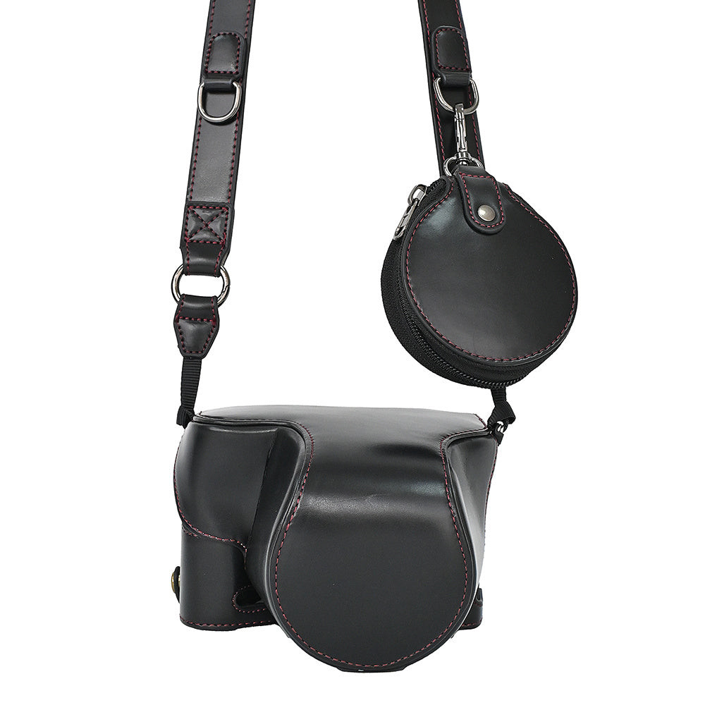 For Sony A7C II Detachable Camera Bag PU Leather Battery Opening Case with Lens Bag For Sony A7C II Detachable Camera Bag PU Leather Battery Opening Case with Lens Bag